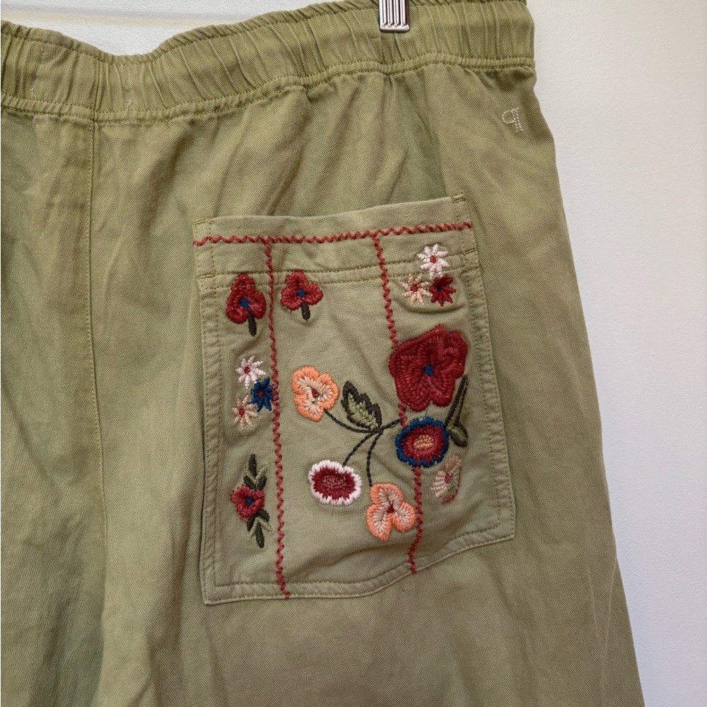 NWOT Anthropologie Pilcro Embroidered Pull-On Pants Size Large - Picture 14 of 16
